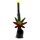 Purpfeife - Rasta Leaf - L 13 cm