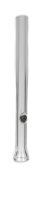 Ziehröhrchen aus Glas - Tube - L 9 cm D 4 mm - mit grünem Rollstopper leicht sandgestrahlt