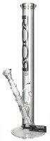 ROOR Glasbong 18,8er H 45 cm WS 5 mm; Bong 5.0 schwarz mit Kickloch
