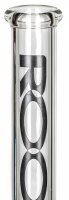 ROOR Glasbong 18,8er H 45 cm WS 5 mm; Bong 5.0 schwarz mit Kickloch