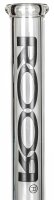 ROOR Glasbong 18,8er H 45 cm WS 5 mm; Bong 5.0 schwarz mit Kickloch