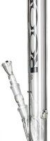 ROOR Glasbong 18,8er H 45 cm WS 5 mm; Bong 5.0 schwarz mit Kickloch