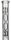 ROOR Glasbong 18,8er H 45 cm WS 5 mm; Bong 5.0 schwarz mit Kickloch