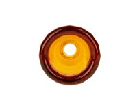 Heisenberg/Weedstar Glaskopf 18,8er - Diamond Bowl - Amber (Bernstein)
