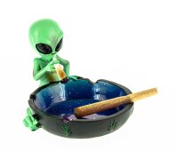 Figurenaschenbecher "Stoned Alien" 12x12x8,5 cm