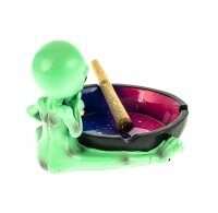 Figurenaschenbecher "Stoned Alien" 12x12x8,5 cm