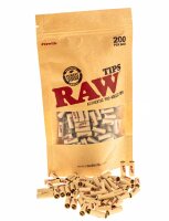 RAW Prerolled Tips - Vorgerollte Filtertips - 200Stk.