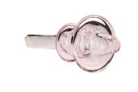 Carb Cap mit Durchzug/Loch "Dabber" D 28 mm - Pink