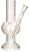 Breitseite Glasbong 18,8er - mit Bauch - H 40 cm D 55 mm