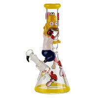 Amsterdam Glasbong 18,8er - Donut Lover (Homer Simpson) - mit Bauch H 31 cm - ICE
