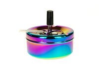 Metall/Schleuderaschenbecher "Rainbow" D 11 cm H 9,5 cm