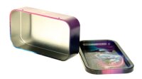 V Syndicate - Metalldose mit Rolling Tray im Deckel Mini - 122x70x30 mm - Blunt Orbit - Blau/Lila/Pin