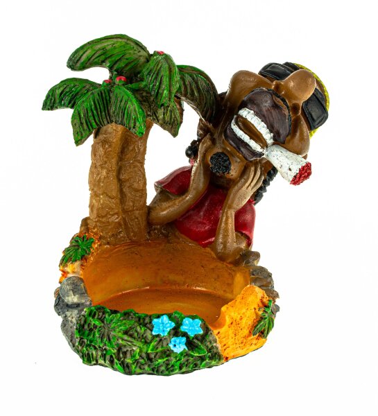 Rasta Aschenbecher "Palmeninsel" H 10,5 cm
