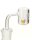 Oil Black Leaf Quarz Banger mit Farbreaktor 18,8er D 25/21 mm
