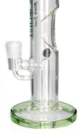 Black Leaf Glasbong 18,8erauf14,5er - In Weed We Trust Aufdruck - Zylinder - H 34,5 cm D 51 mm WS 5 mm