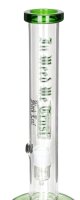Black Leaf Glasbong 18,8erauf14,5er - In Weed We Trust Aufdruck - Zylinder - H 34,5 cm D 51 mm WS 5 mm
