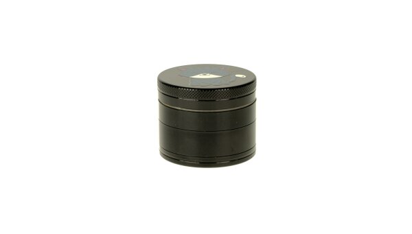 Pollinatorgrinder 4tlg. - Katze (oben&unten bedruckt) - D 50 mm - Schwarz