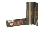 RAW Classic Black - unbleached - King Size - 32 Blättchen