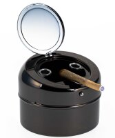 Angelo Aschenbecher "Totenkopf" D 90 mm - Metall / Anthrazit