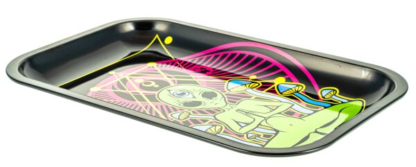 Fire Flow Rolling Tray - Trippy Alien - 27,5x17,5 cm - Small