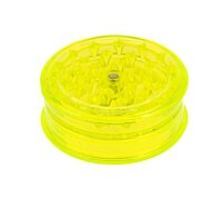 Acrylgrinder D 60 mm mit Magnet und Kräuterfach - Gelb