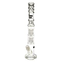 Thug Life Glasbong - 29,2er auf 18,8er Labz 2x Baum Percolator - H 58 cm D 65/50 mm - ICE