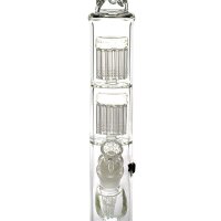 Thug Life Glasbong - 29,2er auf 18,8er Labz 2x Baum Percolator - H 58 cm D 65/50 mm - ICE