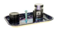 Rolling Tray - Peace (Buddah mit Brille) - 28,5x18,5x2 cm - Small