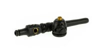 Holzpfeife Farbe: Schwarz schraubbar L 13 cm geschnitzt