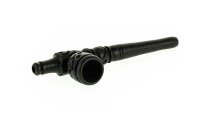 Holzpfeife Farbe: Schwarz schraubbar L 13 cm geschnitzt