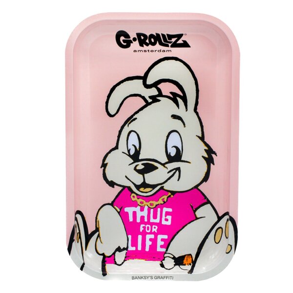 G-Rollz Rolling Tray - Thug for Life - 17,5x27,5 cm - Small
