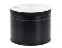 Black Leaf Pollinator Grinder 4tlg - "Gigant" D 90 mm H 70 mm - Schwarz