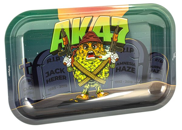 Rolling Tray "Best Buds AK47" 27,5x17,5x2 cm - Small
