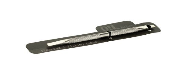 Oil Black Leaf Dabber - Edelstahl L 12,6 cm "Kratzer"