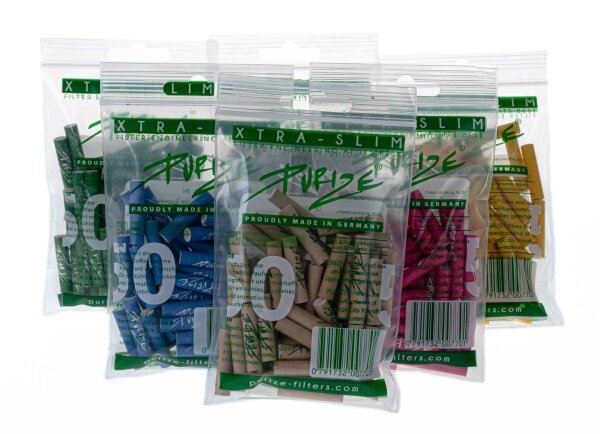 Purize Aktivkohlefilter - XTRA Slim - 50skt. - Organic (Braun)