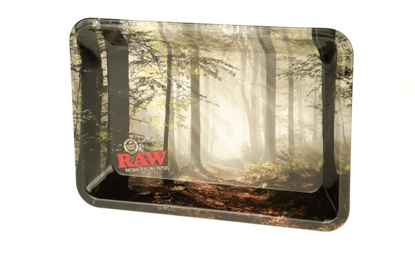 RAW Rolling Tray "RAW Smokey Forest" 18x12,5 cm - Mini