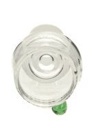 Glaskopf "Oval" Black Leaf - NS 18,8 mm