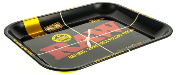 RAW Rolling Tray "RAW Black" - 34,5cmx27,5 cm - Medium