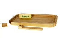 G-Rollz - Rolling Tray aus Bambus - 28x17 cm - Rechteckig - mit Bauunterlage ink. Blättchen