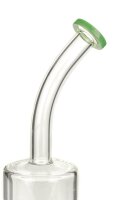 Black Leaf Öl Glasbong 14,5er mit Banger 1x Trommelpercolator H 22 cm D 65/23 mm - Grün (Jade)