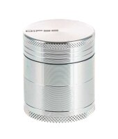 Pollinator Alugrinder "Dipse-Logo" 4 tlg. H 36 mm D 40 mm - Silber