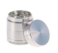 Pollinator Alugrinder "Dipse-Logo" 4 tlg. H 36 mm D 40 mm - Silber