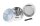Pollinator Alugrinder "Dipse-Logo" 4 tlg. H 36 mm D 40 mm - Silber