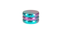 Honeypuff - Pollinatorgrinder 4tlg. - Diamond Cutting - D 50 mm - Lila/Pink/Blau