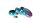 Honeypuff - Pollinatorgrinder 4tlg. - Diamond Cutting - D 50 mm - Lila/Pink/Blau