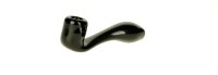 Glaspfeife - Dreamliner- gebogen L 10 cm - Schwarz