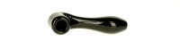 Glaspfeife - Dreamliner- gebogen L 10 cm - Schwarz