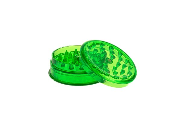 Acrylgrinder D 60 mm mit Magnet und Kräuterfach - Grün
