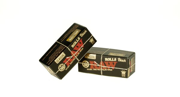 RAW Black Rolls - unbleached - King Size - 3 Meter (extra breit)
