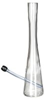 Hollandbong mit Kickloch - Klar/farblos - mit Schlauch - H 40 cm
